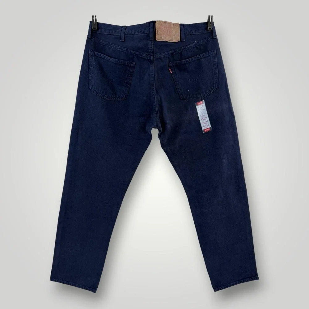 Levi's 501 Jeans 42x33 Dark Wash Button Fly Straight‎ Leg Denim 2001 NWT VTG